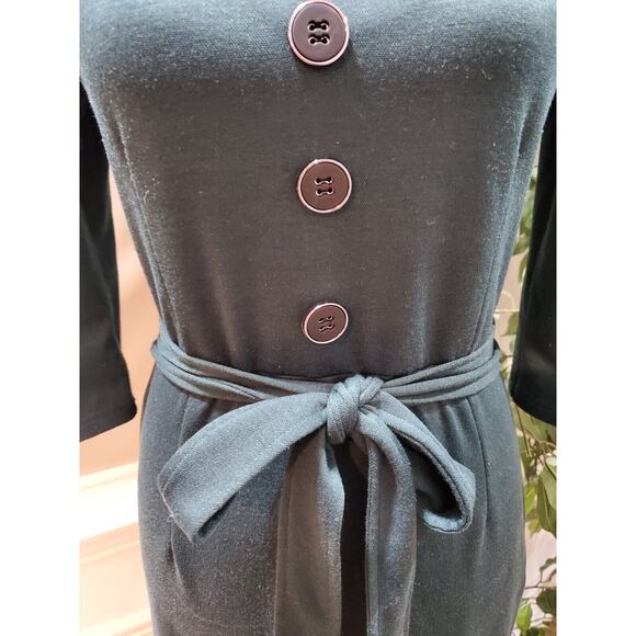 Grace Karin Women's Green Polyester Long Sleeve Casual Knee Length Dress Size M - Picture 3 of 14